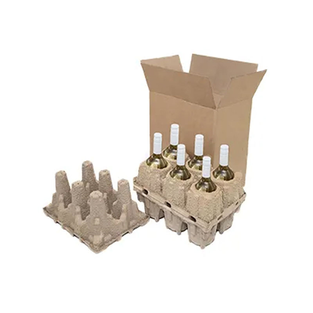 Custom Dry Pressed Bottle Pulp Packaging