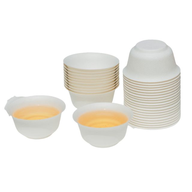 Customized Small Wet Press Pulp Tea Set with Printing