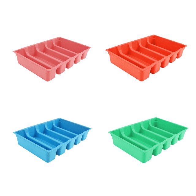 Wholesale Color Molded Paper Pulp Trays for Cosmetics